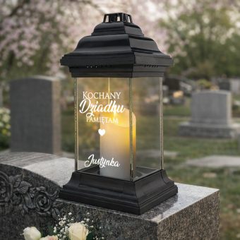 ZNICZ Personalizowany dla Dziadków z Podpisem