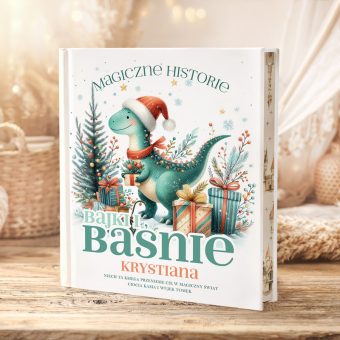 BAŚNIE Prezent Dla Dziecka Świąteczny Dinozaur