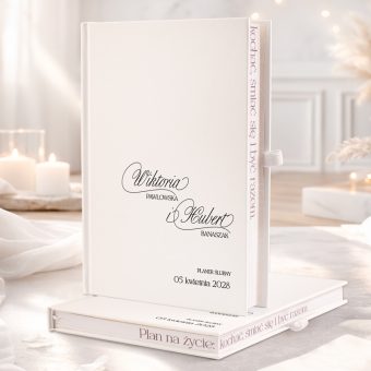 PLANER ślubny organizer minimalistyczny dla Pary Młodej