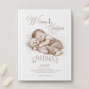 Personalizowana BIBLIA Prezent na Roczek dla Chłopca