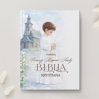 BIBLIA Komunijna Ilustrowana Oryginalny Prezent dla Chłopca