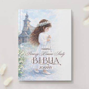 BIBLIA Komunijna Religijny Prezent na Komunię dla Dziewczynki