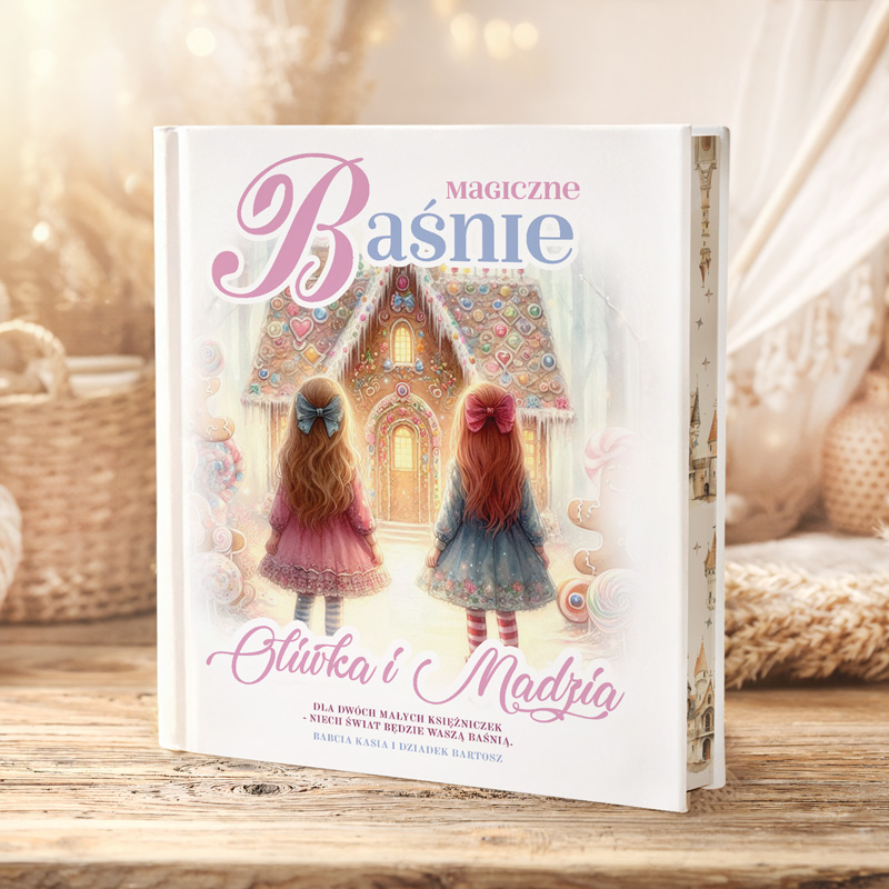 Personalizowana książka z baśniami jako prezent dla sióstr bliźniaczek