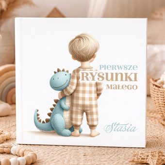 Personalizowany RYSOWNIK na Pierwsze Rysunki Prezent dla Dziecka