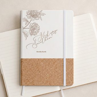 NOTES z korkową okładką Podziękowanie dla Świadkowej