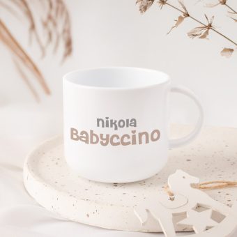 Plastikowy KUBEK z Imieniem na Babyccino Prezent dla Dziecka