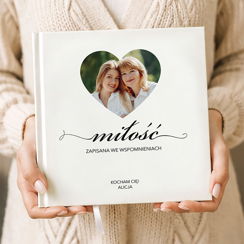 Personalizowana ksiazka opowiedz mi ze zdjęciem na okładce. Prezent dla członka rodziny.