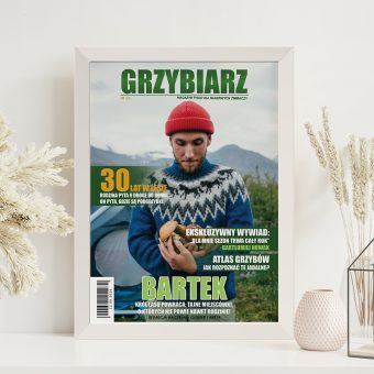 Personalizowana OKŁADKA Gazety na Urodziny Prezent dla Grzybiarza