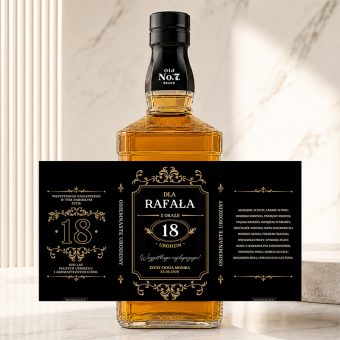 ETYKIETA na Whisky Prezent na 18 Urodziny Chłopaka