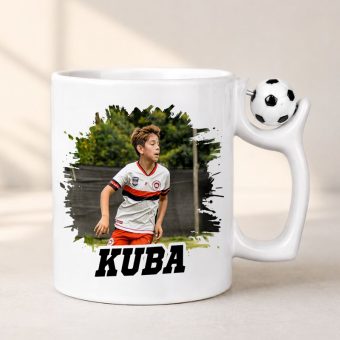 KUBEK Piłkarski ze Zdjęciem Prezent dla Piłkarza