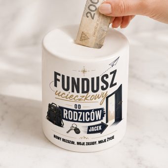 SKARBONKA Fundusz Ucieczkowy Prezent od Rodziców