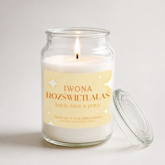 ŚWIECA Zapachowa Prezent dla Koleżanki na Odejście z Pracy