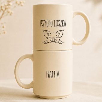 Zabawny KUBEK Psycho Loszka Prezent dla Psycholożki