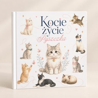 KSIĘGA Kocie Życie na Wspomnienia i Zdjęcia Prezent dla Kociarza