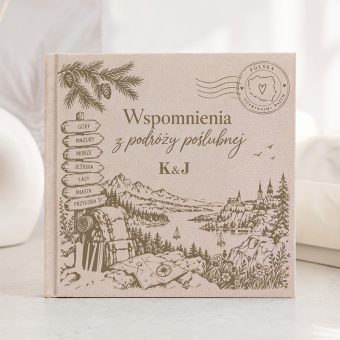 KSIĘGA WSPOMNIEŃ Welurowa z Podróży Poślubnej po Polsce