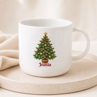 Personalizowany KUBEK z Imieniem Prezent dla Małego Miłośnika Świąt