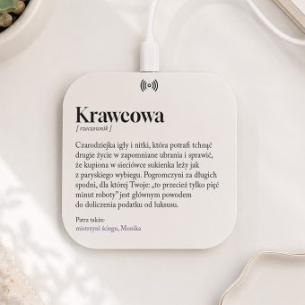 ŁADOWARKA Indukcyjna z Definicją Prezent dla Krawcowej