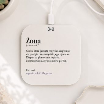 ŁADOWARKA Indukcyjna Prezent z Definicją Słowa Żona Mąż