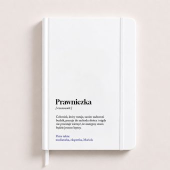 Personalizowany NOTATNIK z Definicją Prawnik Prawniczka