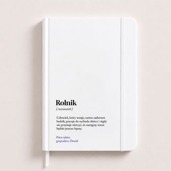 Personalizowany NOTES z Definicją Prezent dla Rolnika