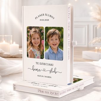 PLANER Ślubny ze Zdjęciami na Okładce Te Dzieciaki Biorą Ślub