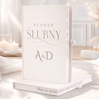 PLANER Ślubny z Inicjałami Pary Młodej