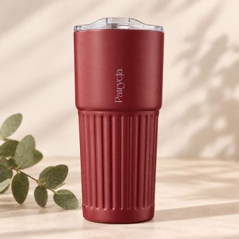 Ryflowany KUBEK TERMICZNY Merlot z Imieniem