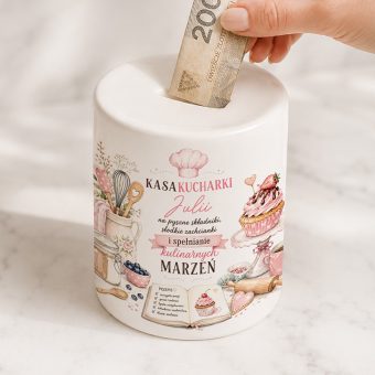 SKARBONKA Ceramiczna Ciekawy Prezent dla Cukierniczki Kucharki