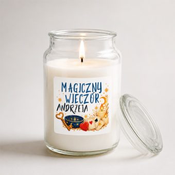 ŚWIECA Zapachowa Prezent Andrzejkowy na Imieniny dla Andrzeja