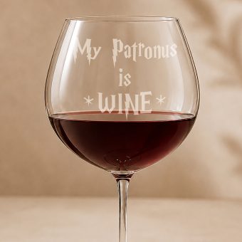 KIELISZEK do Wina My Patronus is Wine Zabawny Prezent dla Fanki Harry’ego Pottera